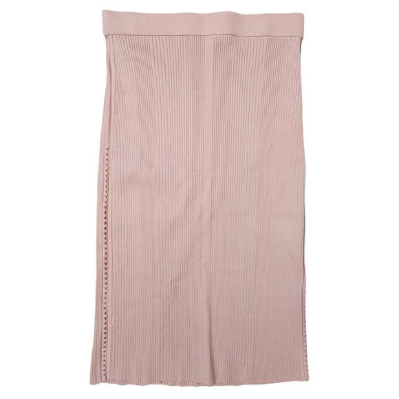Jonathan Simkhai NWT Pink Cutout Eyelet Ribbed Knit Skirt Small - Picture 3 of 5